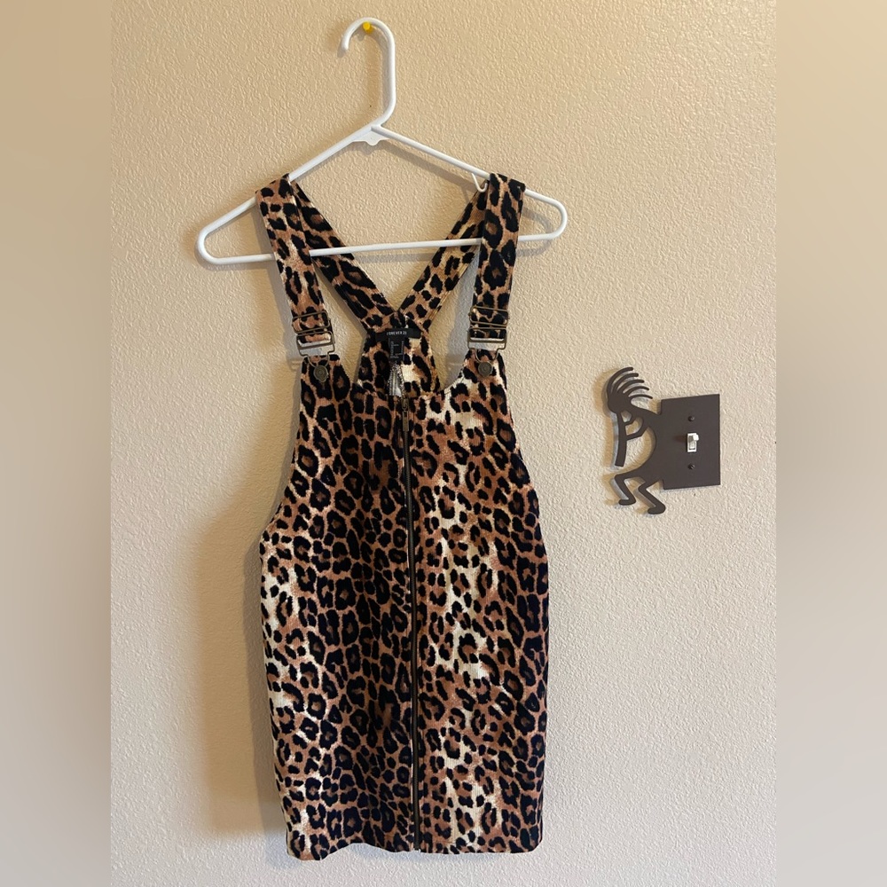 Corduroy overall dress